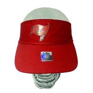 Tampa Bay Buccaneers Visor Men's Red Flag Raymond James Logo Adjustable Hat GUC